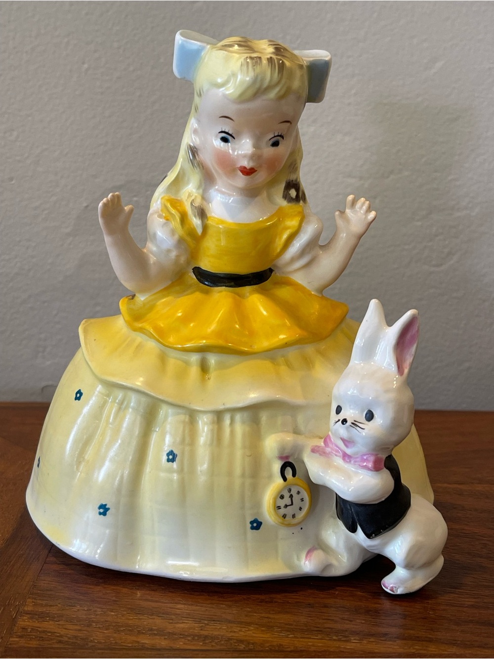 Vintage Napco 1956 Alice in Wonderland Bank